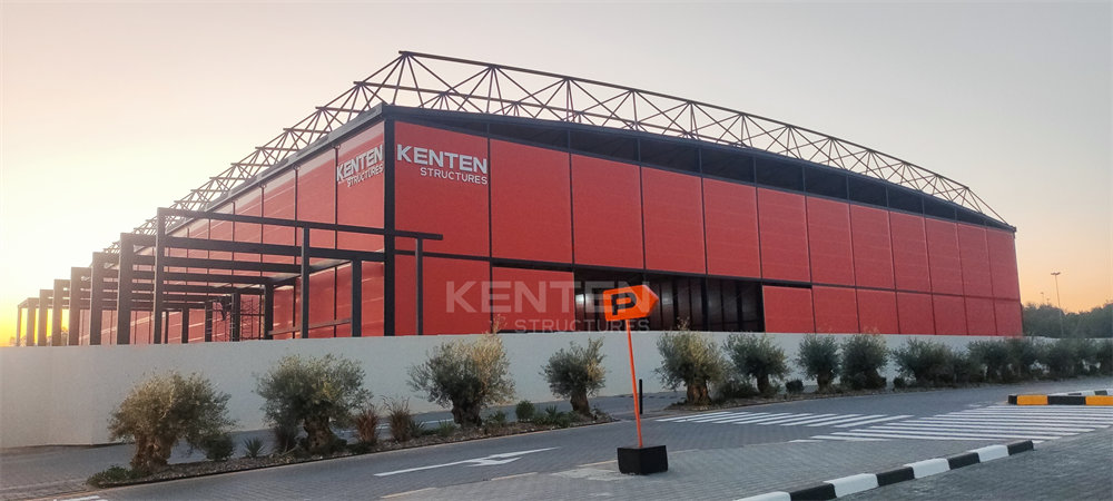 Large-span structure tent used as exhibition hall