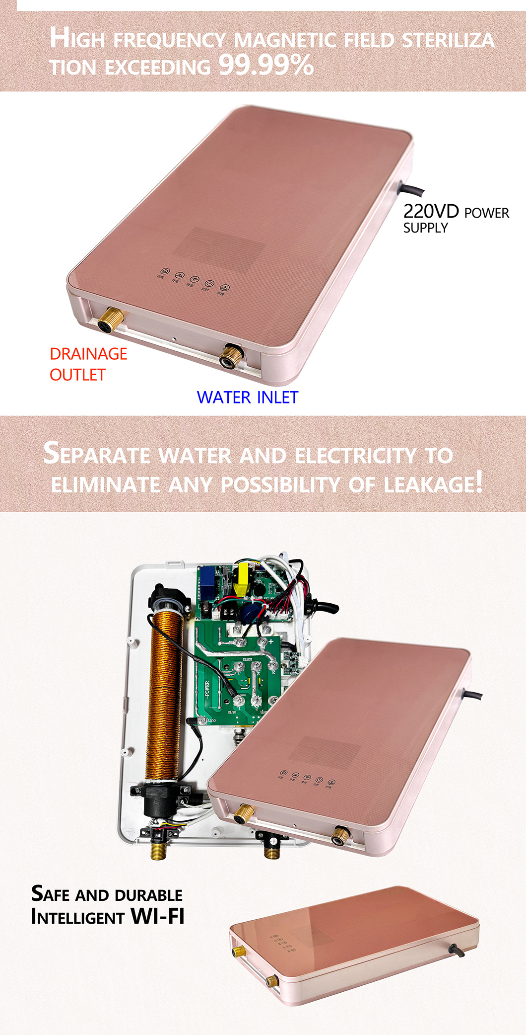 Induction water heater