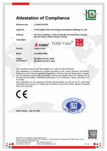 Attestation of Compliance (CE EMC Certificate)
