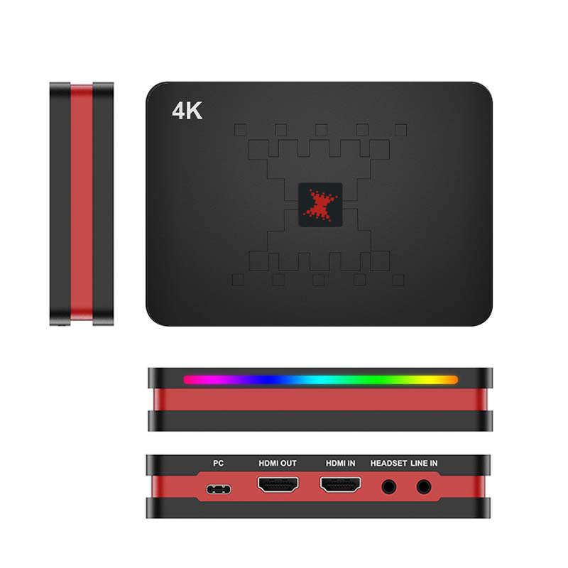 USB 3.2 Gen 2 4K capture card used as the video front end of an e-commerce live streaming studio