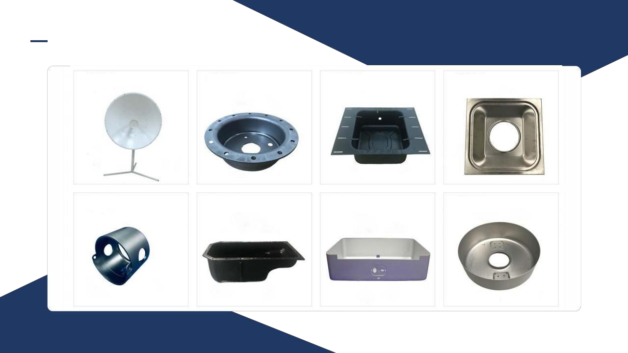 sheet metal stamping, sheet metal deep drawing, sheet metal fabrication, CNC machining, and die casting