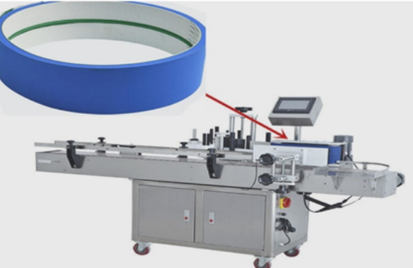 Industrial application where a timing belt and pulley pair were matched for an automated production line