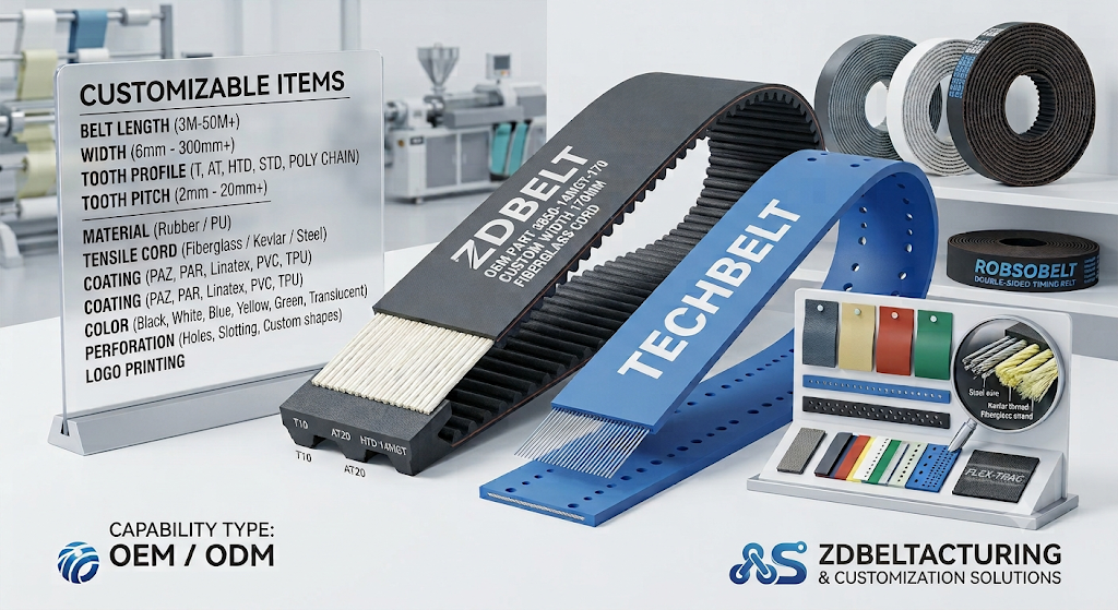 Industrial automation application of Zhende timing belts and pulleys