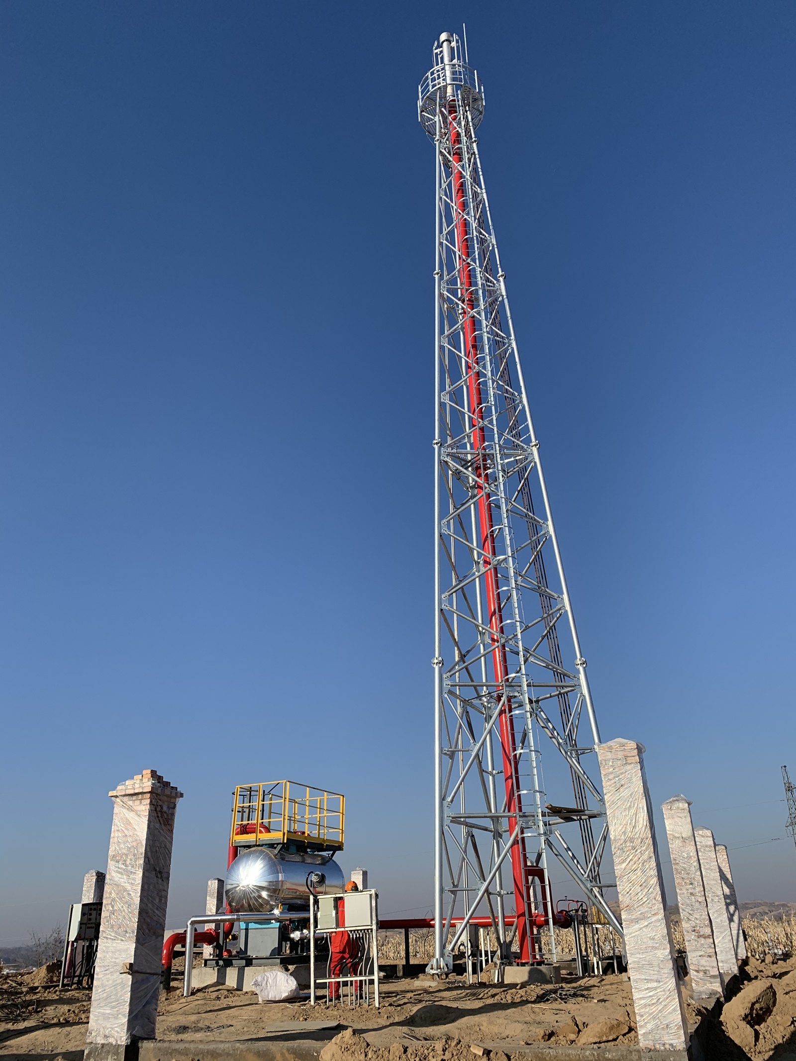 Derrick-Supported Elevated Flare Stack - zexuan