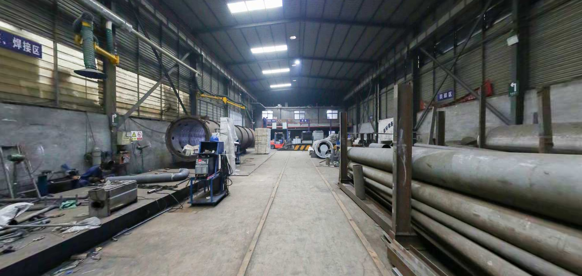 Fabrication workshop for biogas flare and landfill gas flare system manufacturing