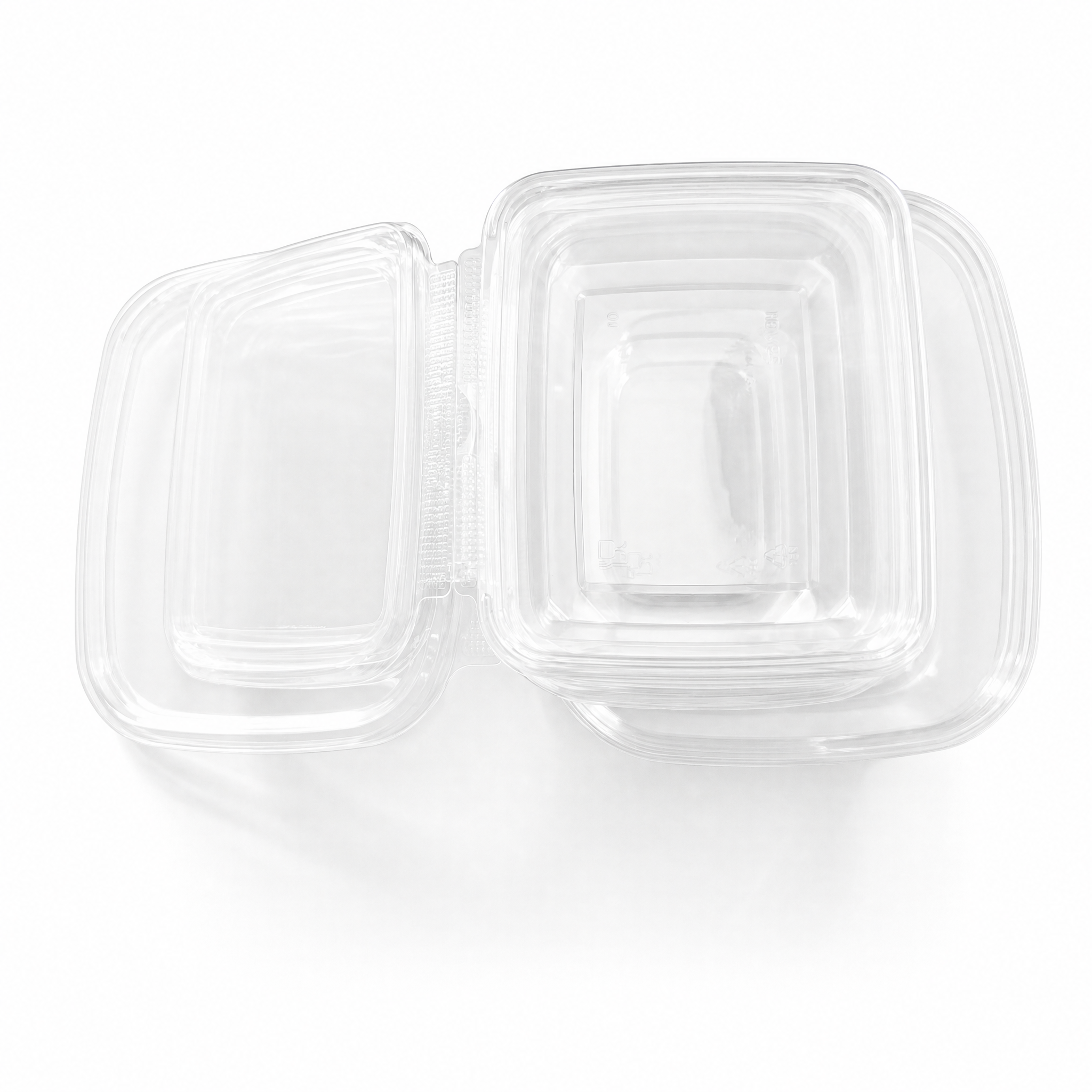 Clear PET Visibility Secure Lid Closure Stackable Storage