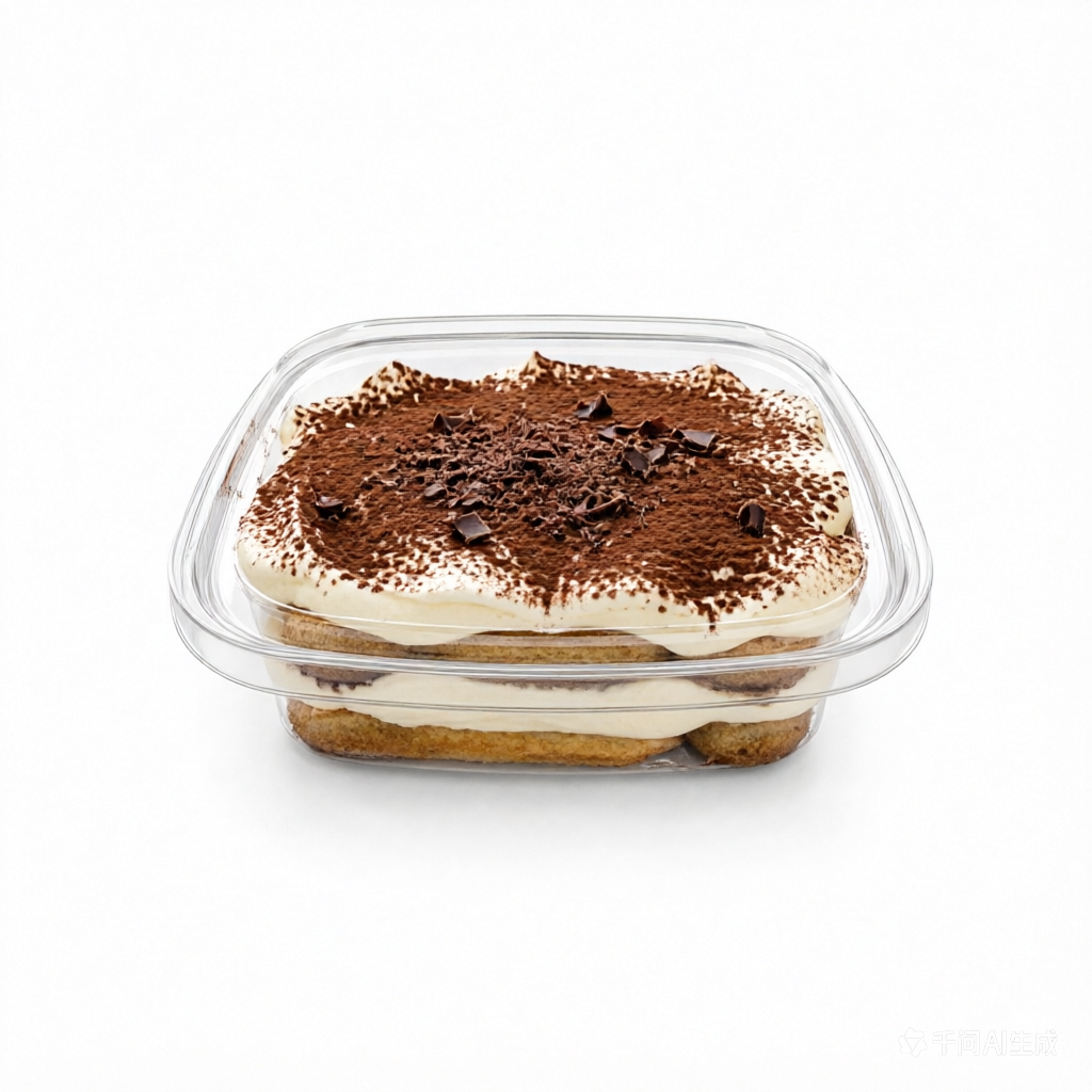 Food Grade PET Baking Cookies Bread Desserts Mousse Sushi Tiramisu Packaging