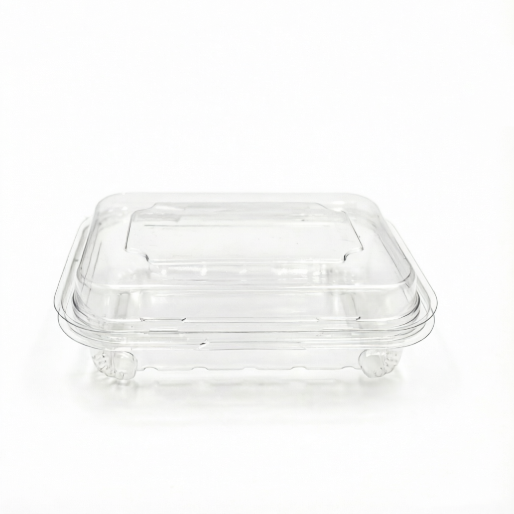 Clear PET Visibility Secure Lid Closure Stackable Storage