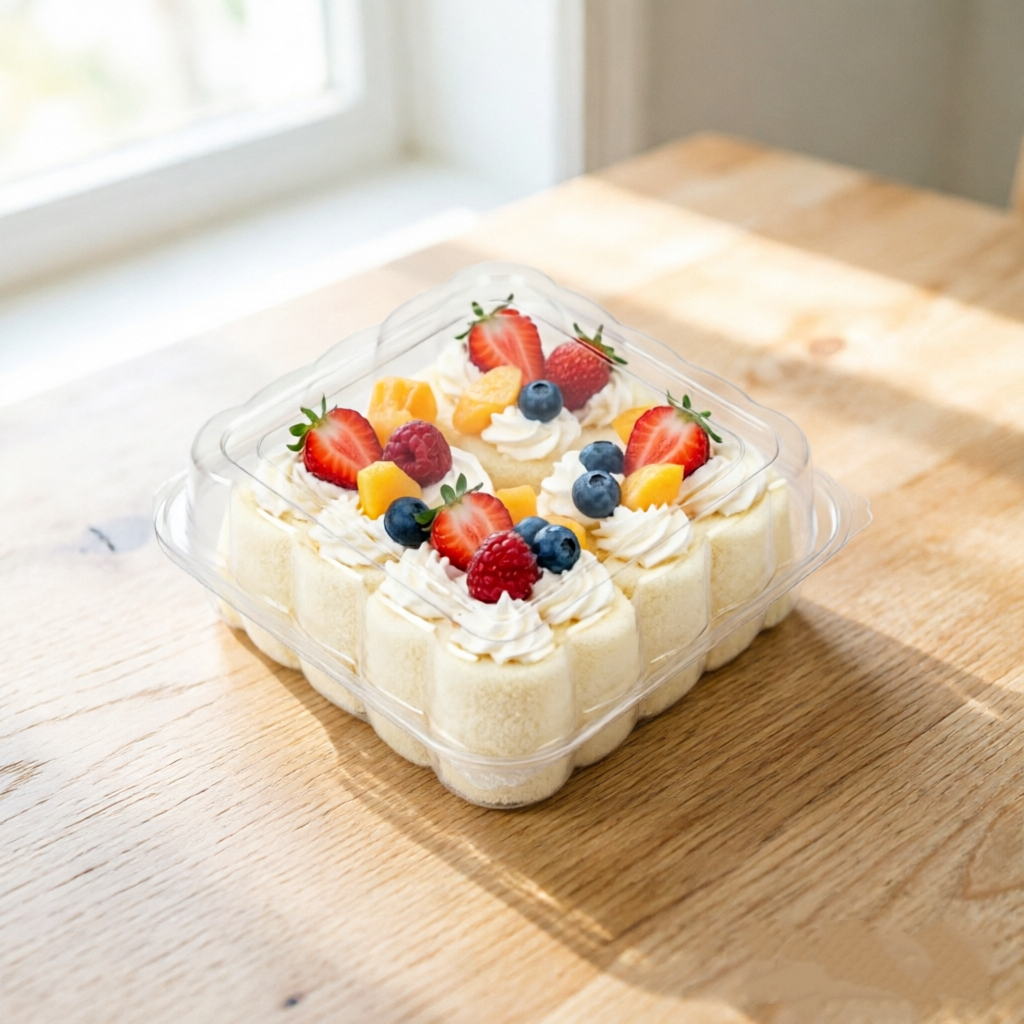 Food Grade PET Baking Cookies Bread Desserts Mousse Sushi Salad Dried Fruit Packaging