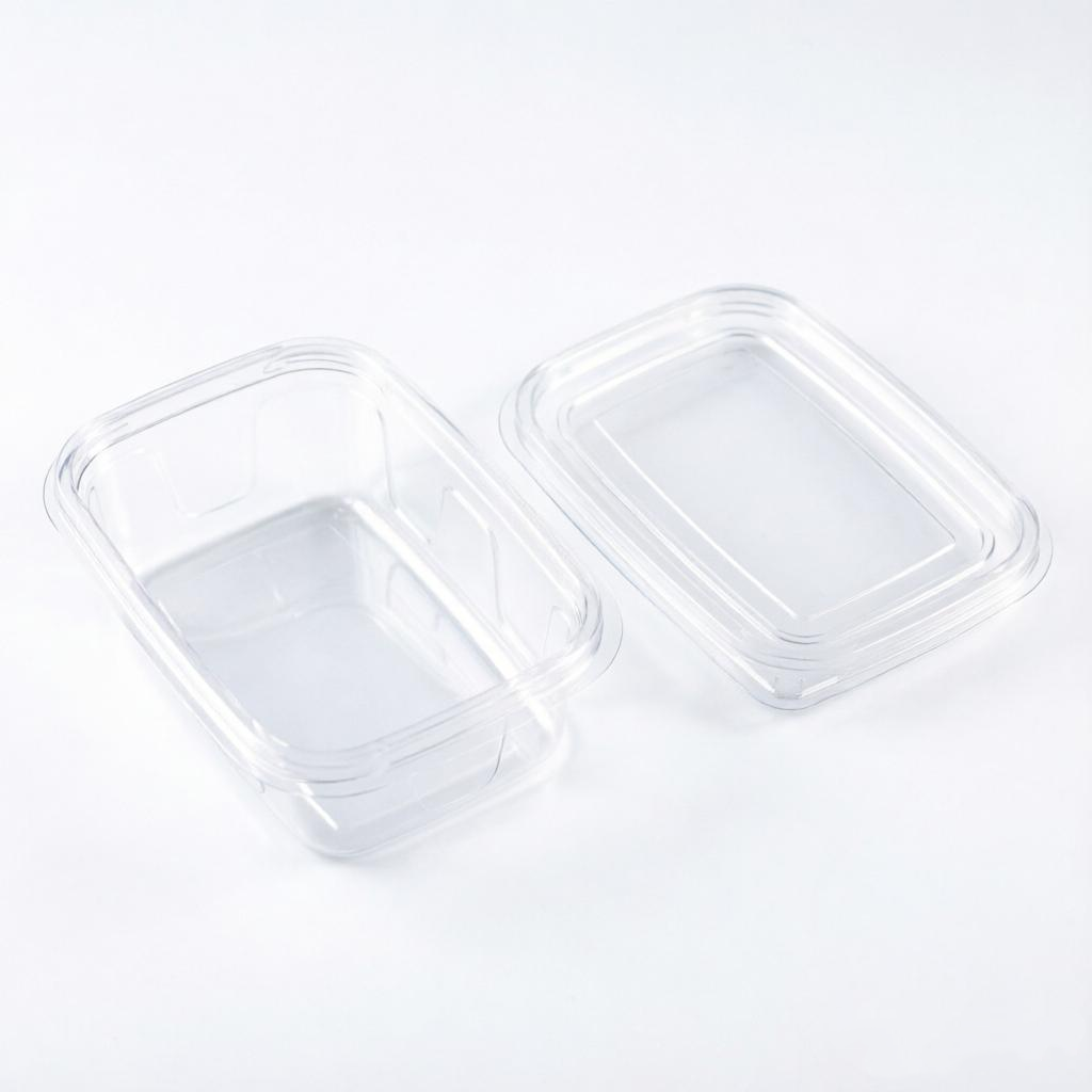 Clear PET Visibility Secure Lid Closure Stackable Storage