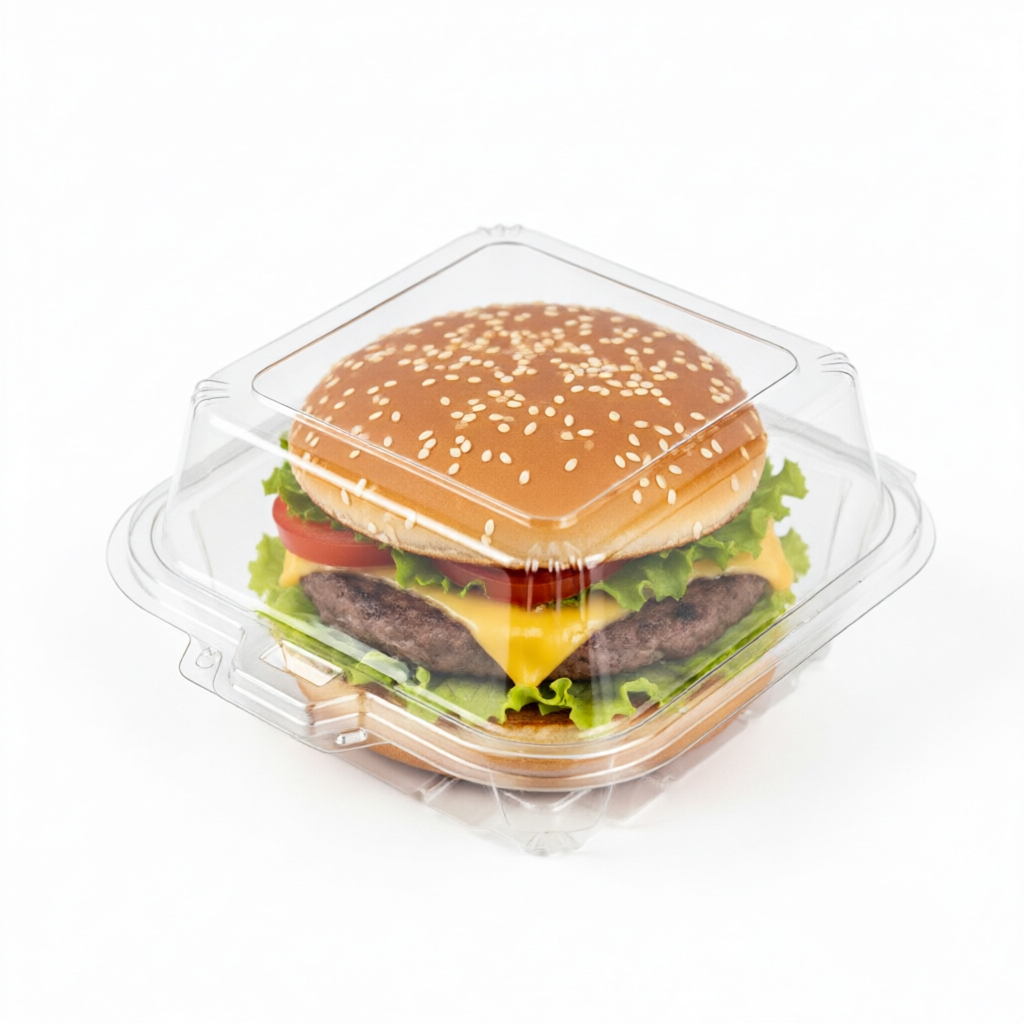 Food Grade PET Baking Cookies Bread Desserts Mousse Sushi Tiramisu Packaging