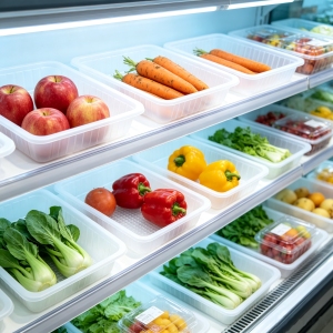 large chain supermarkets, packaging wholesalers, packaging manufacturers