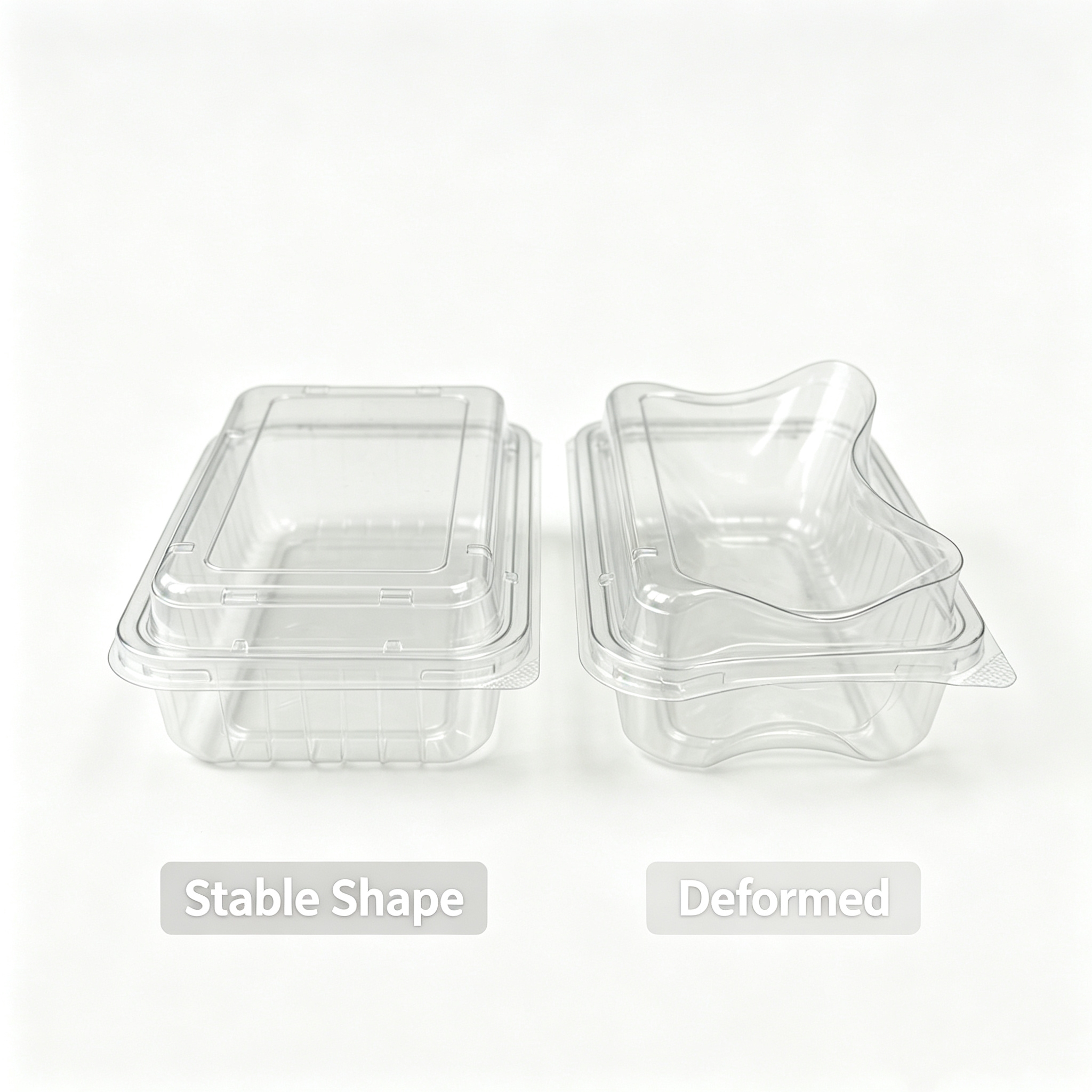 Temperature resistance testing for PET fresh food packaging