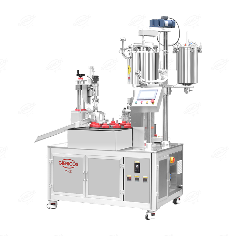 SEMIAUTO ROTARY LIPGLOSS FILLING MACHINE