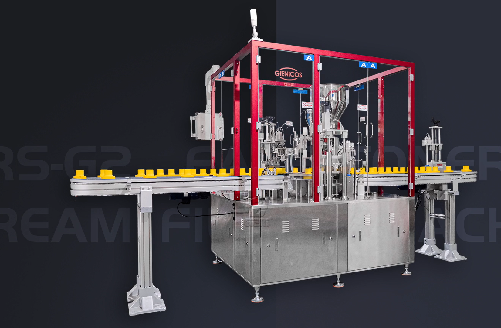 JRS-G2 Dual Nozzle Servo Toner and Cream Filling Machine