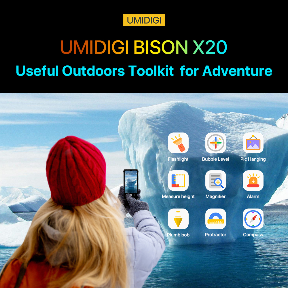 BISON X20 rugged smartphone in toolbox field scenario