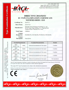 EU TYPE EXAMINATION CERTIFICATE