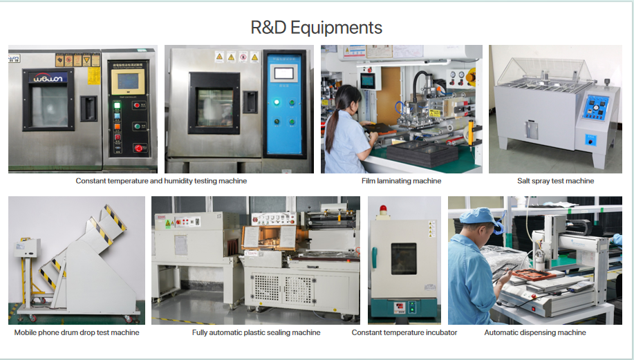 Smartphone production line used for long-battery smartphone manufacturing and pre-shipment testing