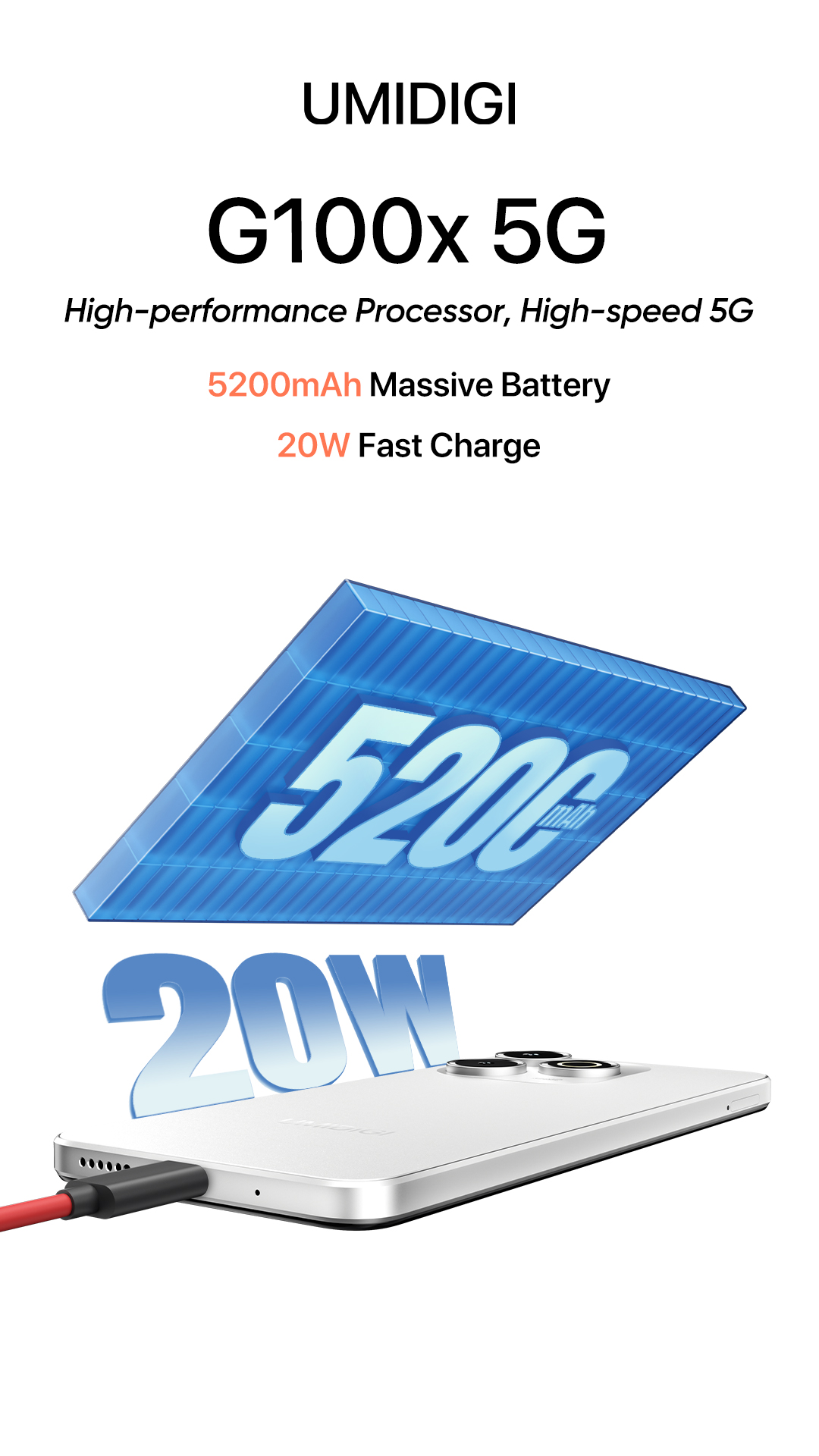 UMIDIGI G100x 5G 5200mAh battery