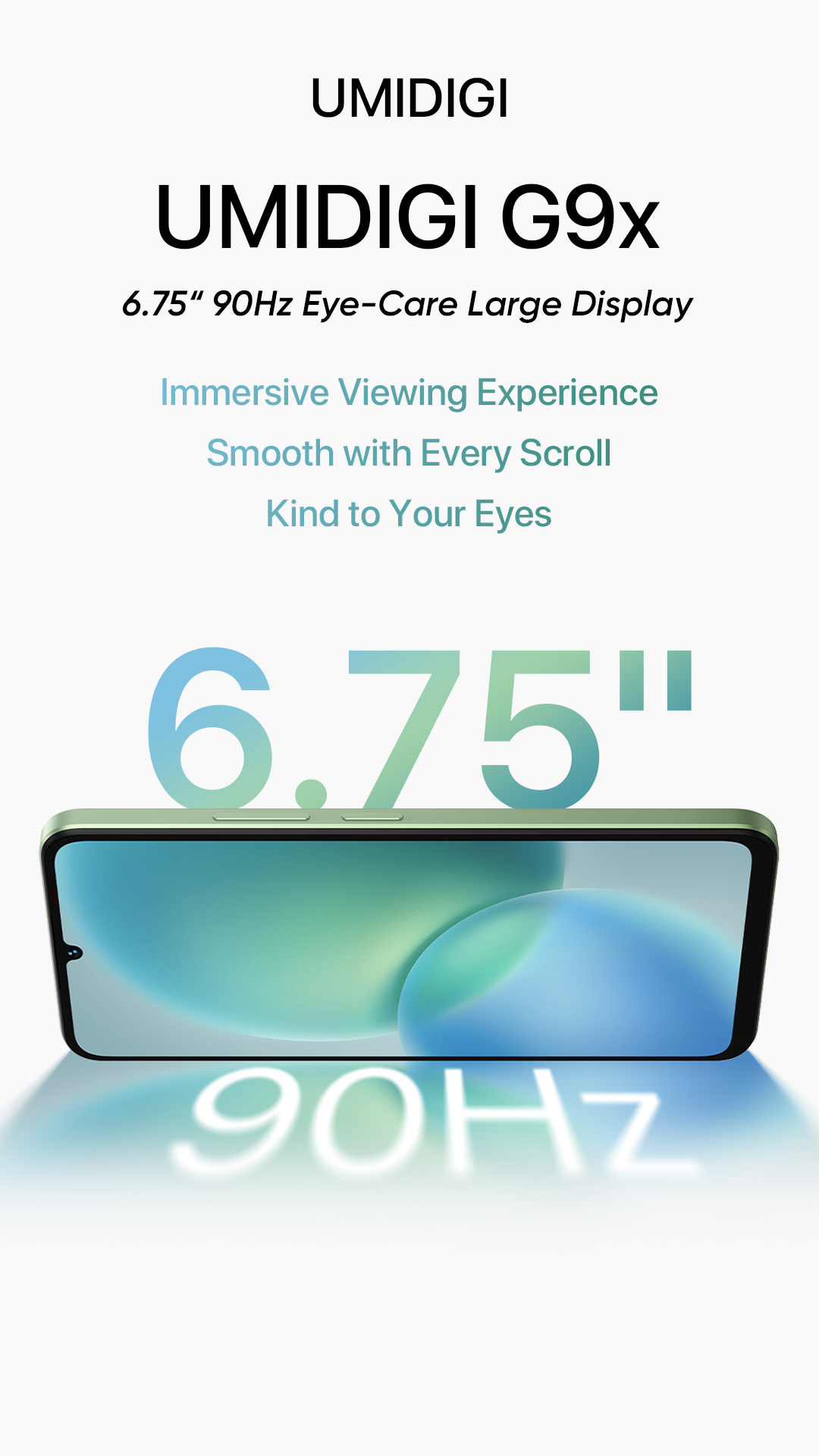 UMIDIGI G9x 6.75 inch 90Hz large display long-battery life smartphone