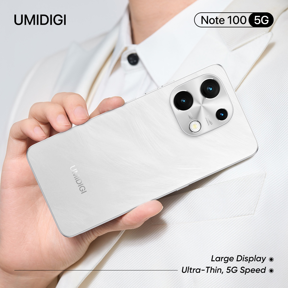 UMIDIGI Note 100 5G stylish long-battery 5G smartphone with 5000mAh battery and 20W PD fast charging