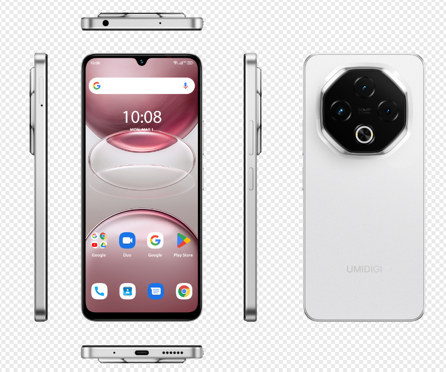 UMIDIGI G100 5G Sand Silver - rear view