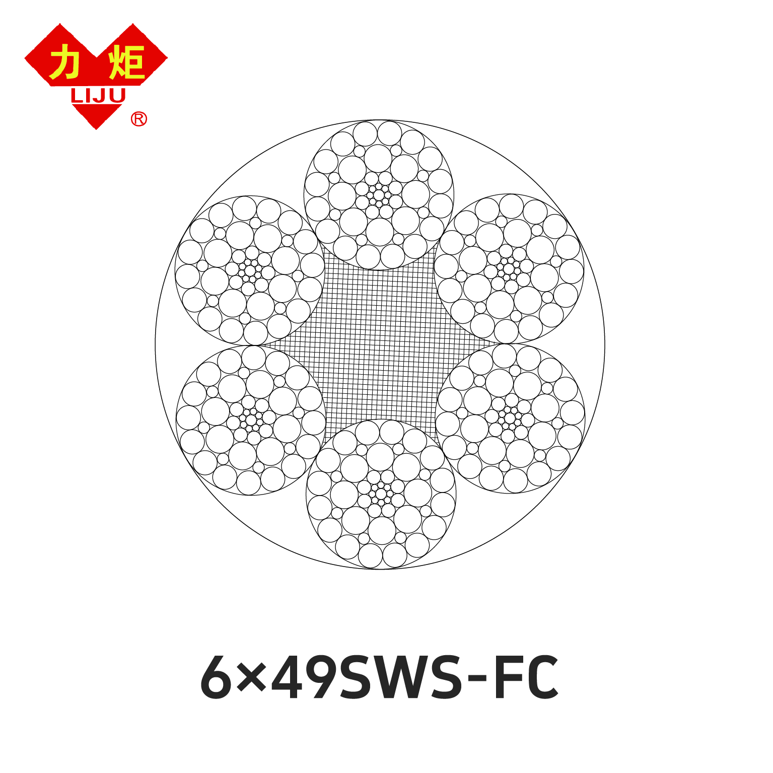 Offshore & Marine Wire Rope 6×49SWS-FC