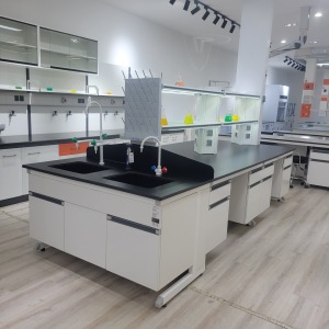 C-frame wall laboratory bench