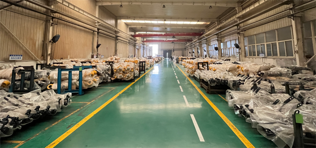 Apex Hydraulic cylinders ready for packaging and shipment