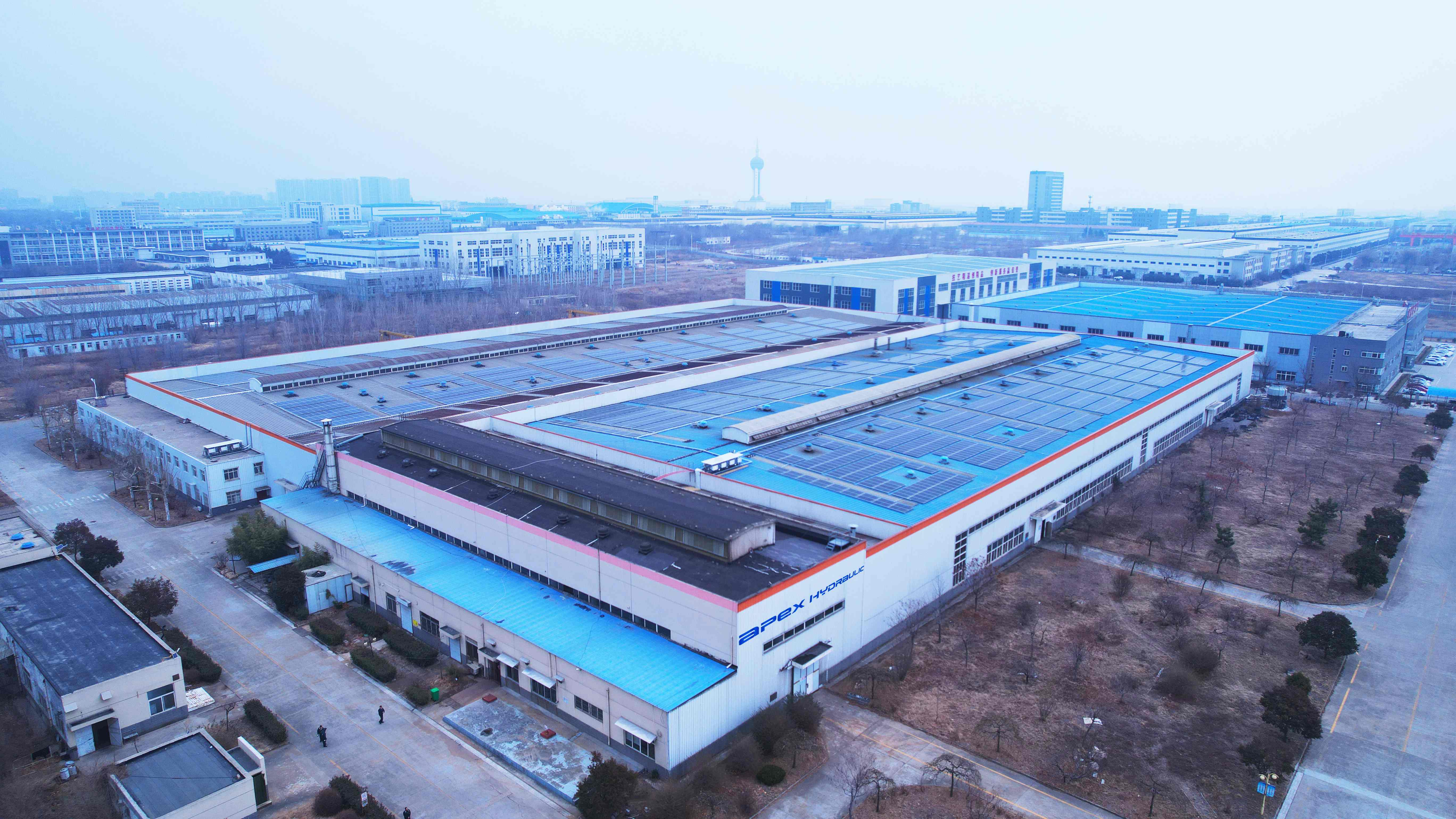 Apex Hydraulic manufacturing facility aerial view
