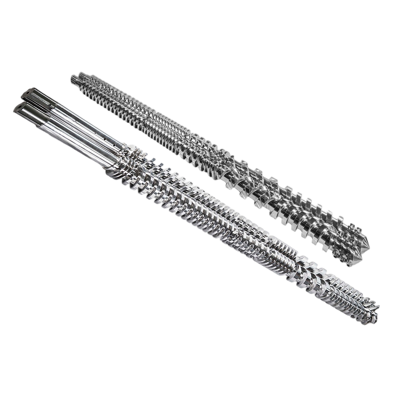 Parallel twin screw barrel