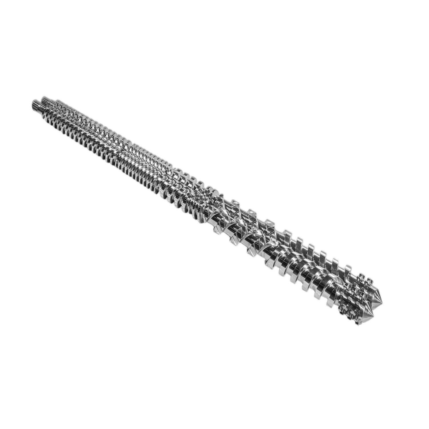 Parallel twin screw barrel