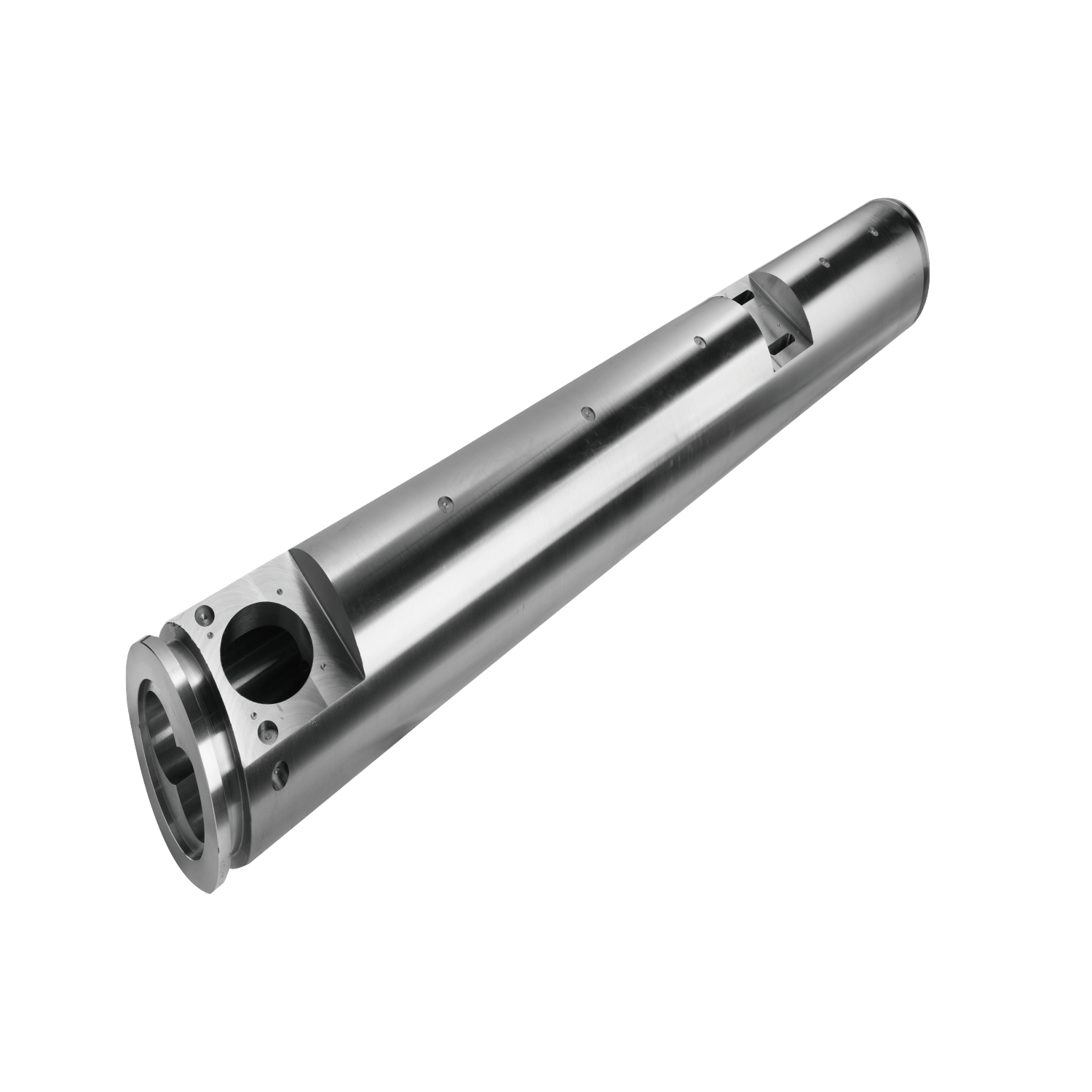 Parallel twin screw barrel