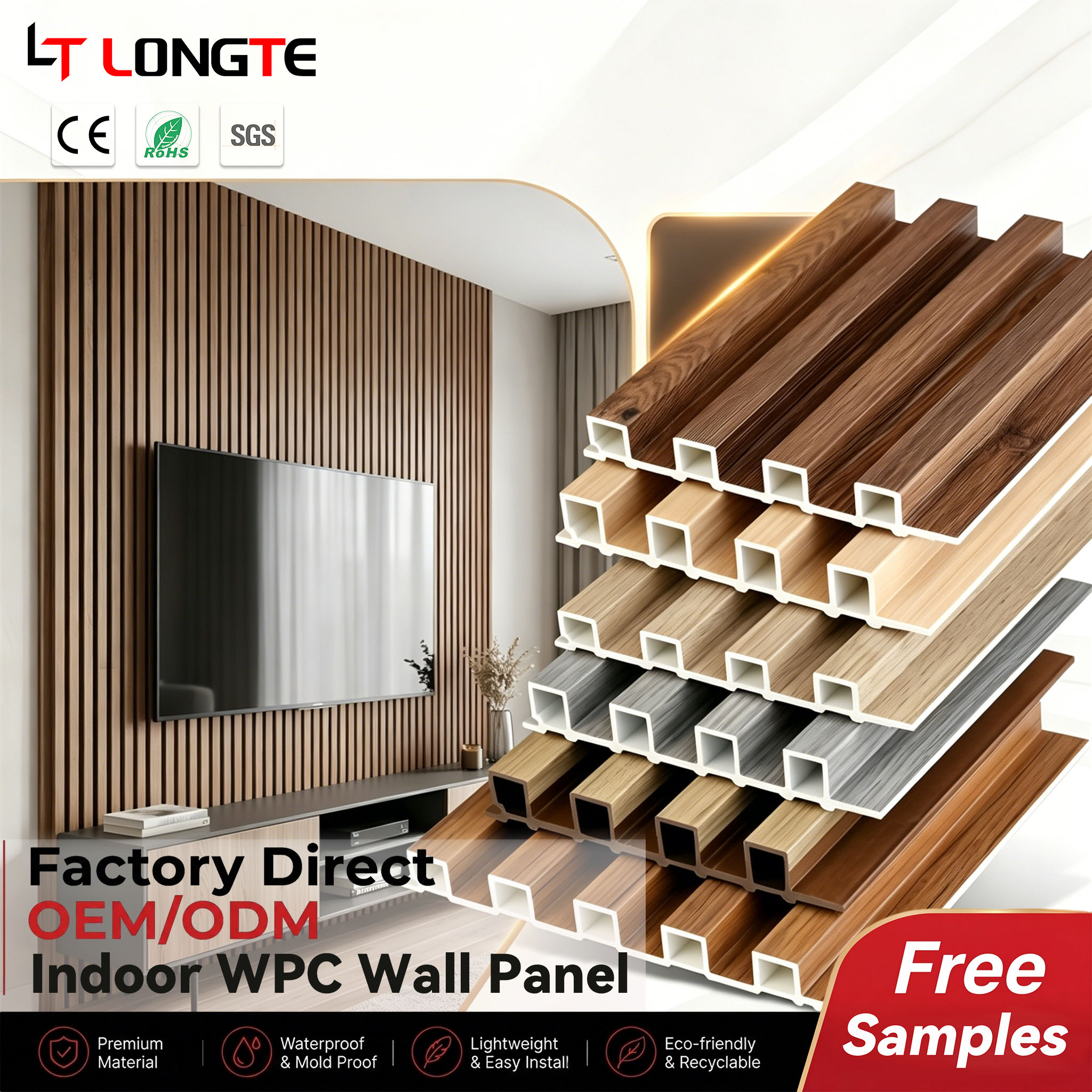 WPC Fluted Wall Panel