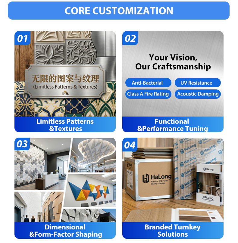 OEM/ODM/Private label production service for wall panel customization