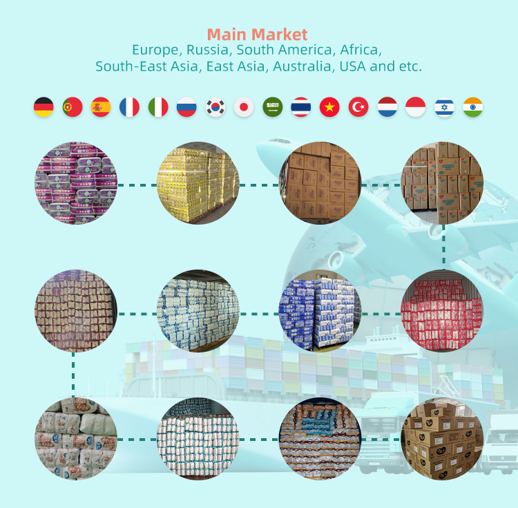 Baby diaper transportation and export logistics