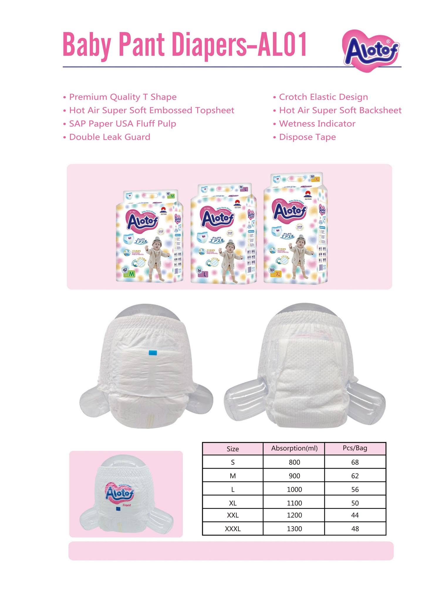 Alotof Brand Baby Diapers
