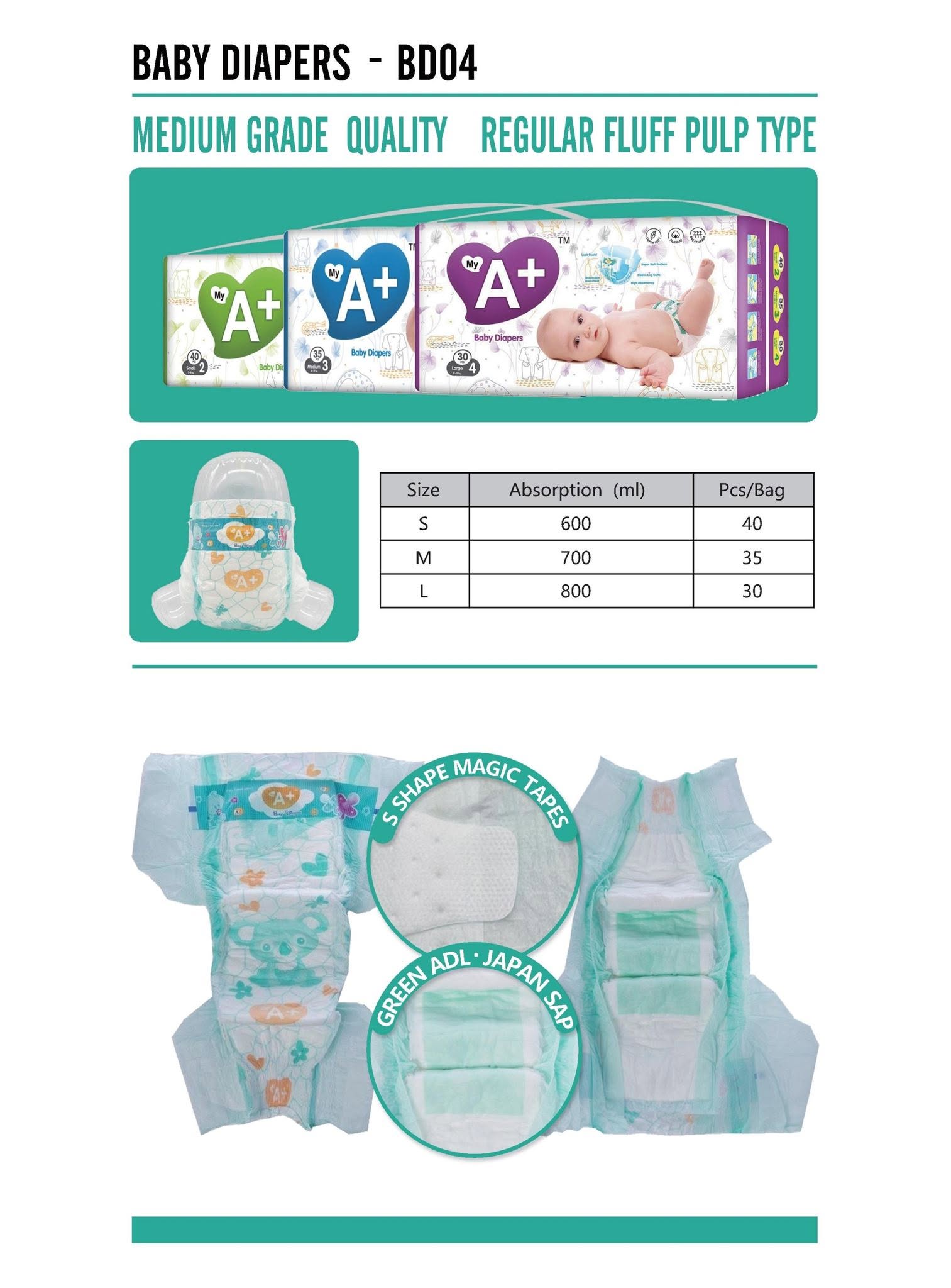 My A+ Brand Baby Diapers