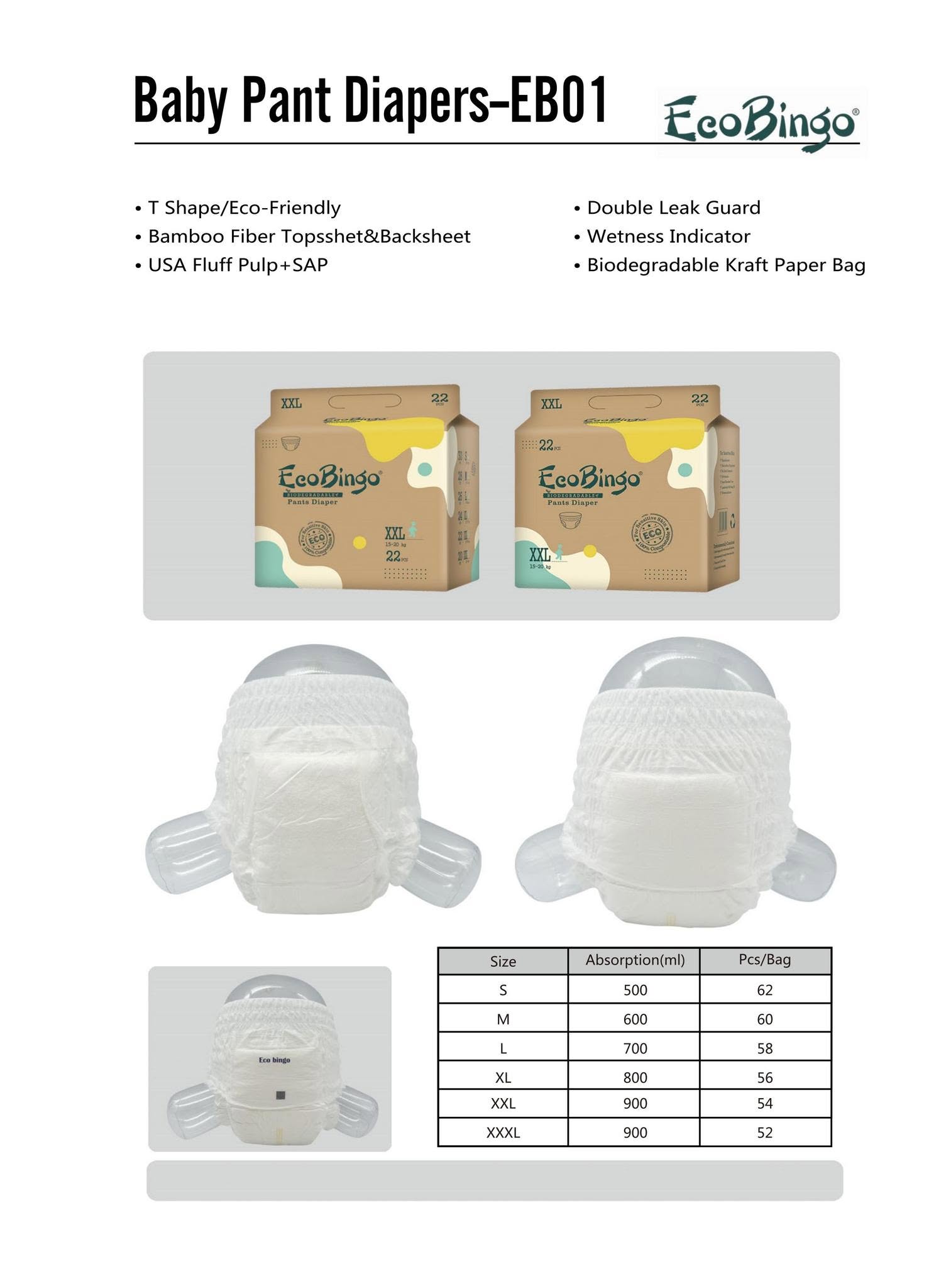 EcoBingo Brand Baby Diapers