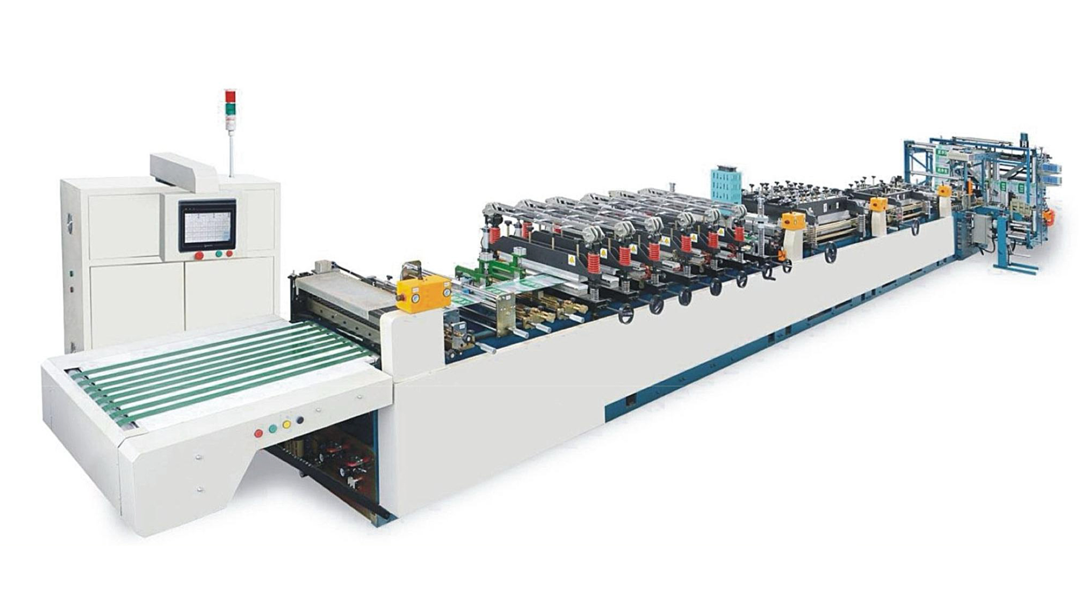 A8 series-three sides sealing,stand-up,zipper with valve pouch making machine