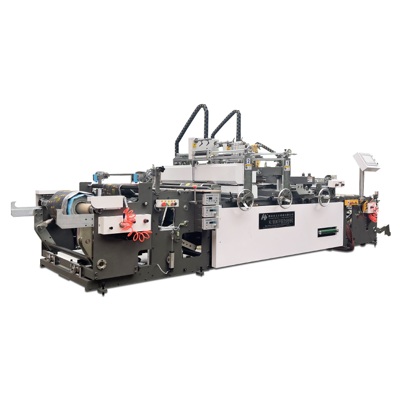 Auto punching window & double colors embossing stamping machine