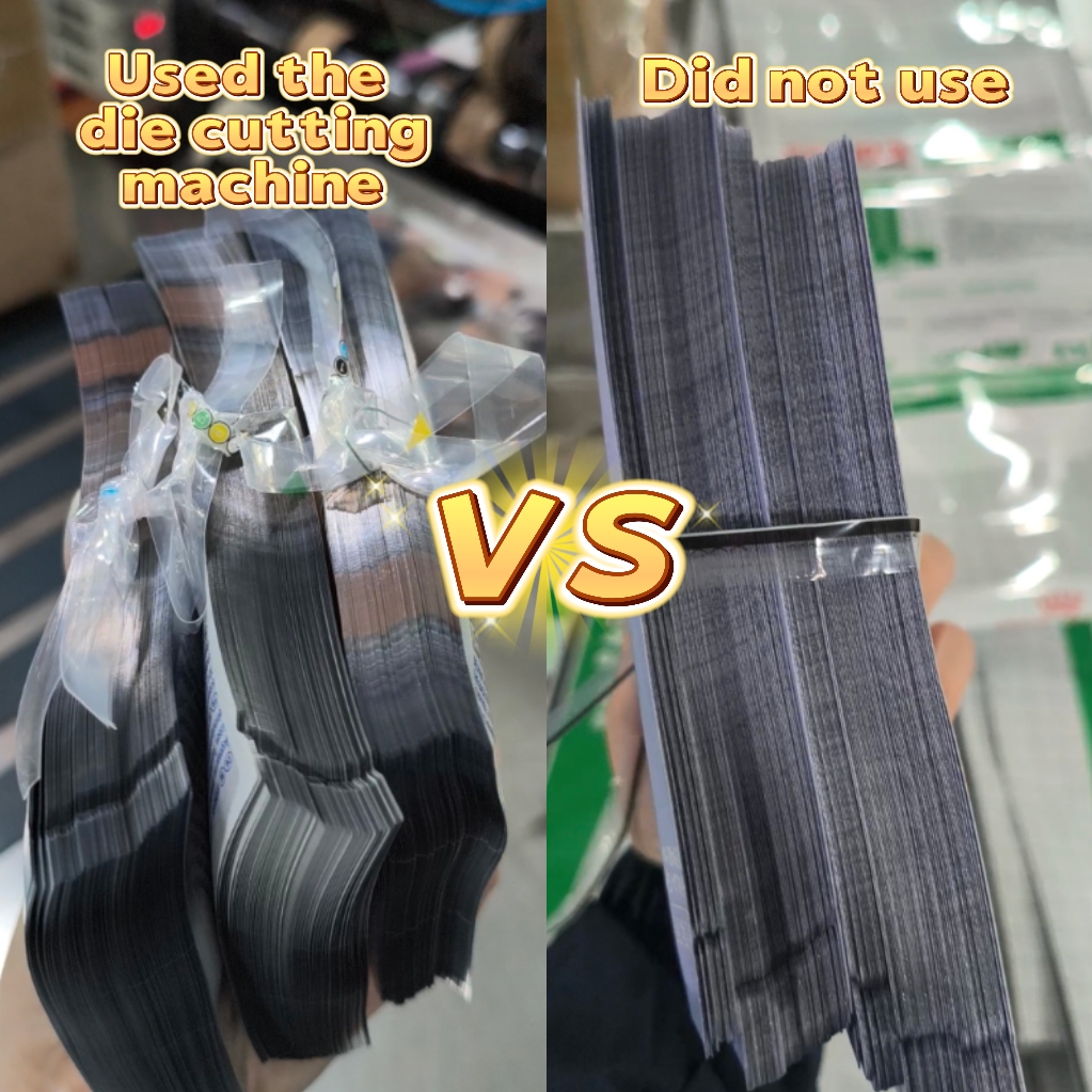 Special-shape bag die-cutting effect comparison