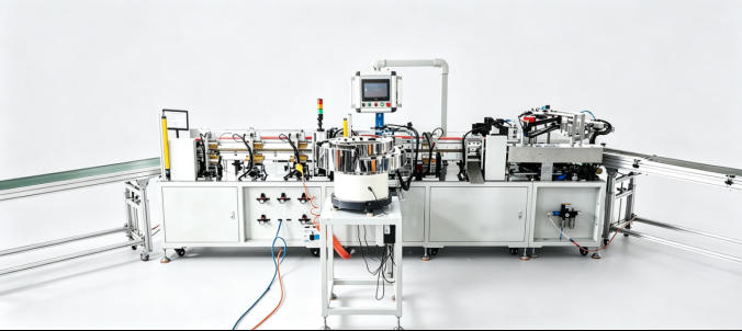HL1233C9 automatic spout inserted machine overview with spout welding stations