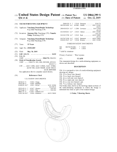 United States Design Patent — Teeth-Whitening Equipment