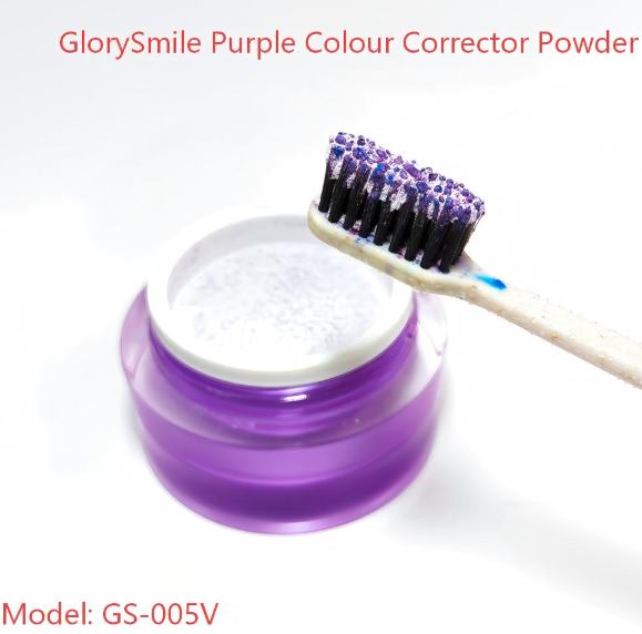 GS-005V purple colour corrector whitening powder in jar