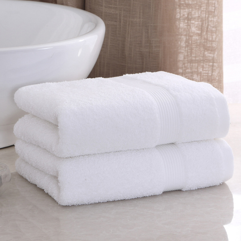 Plain cotton towel model MJ8300 for hospitality use