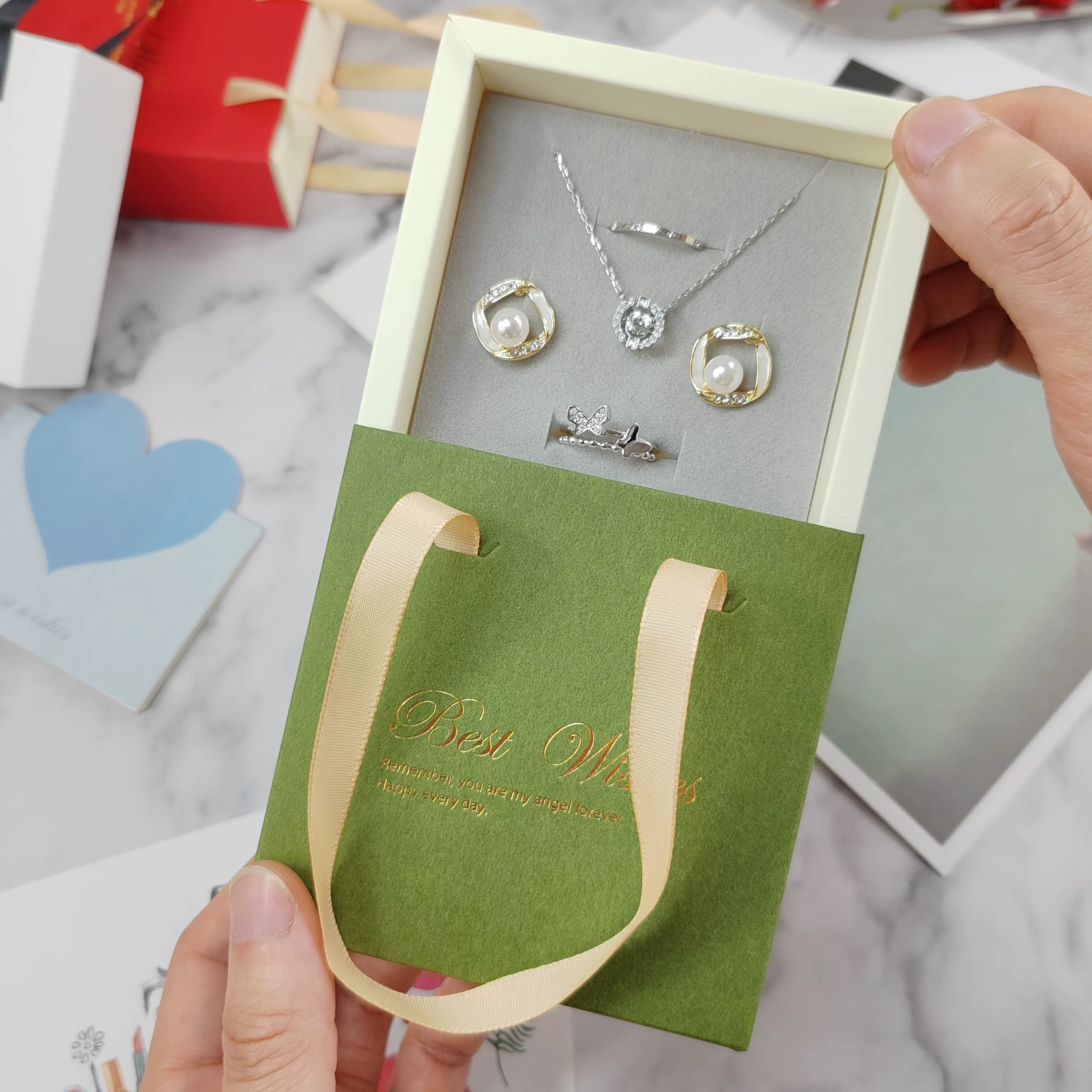 Drawer Style Cardboard Boxes for Jewelry