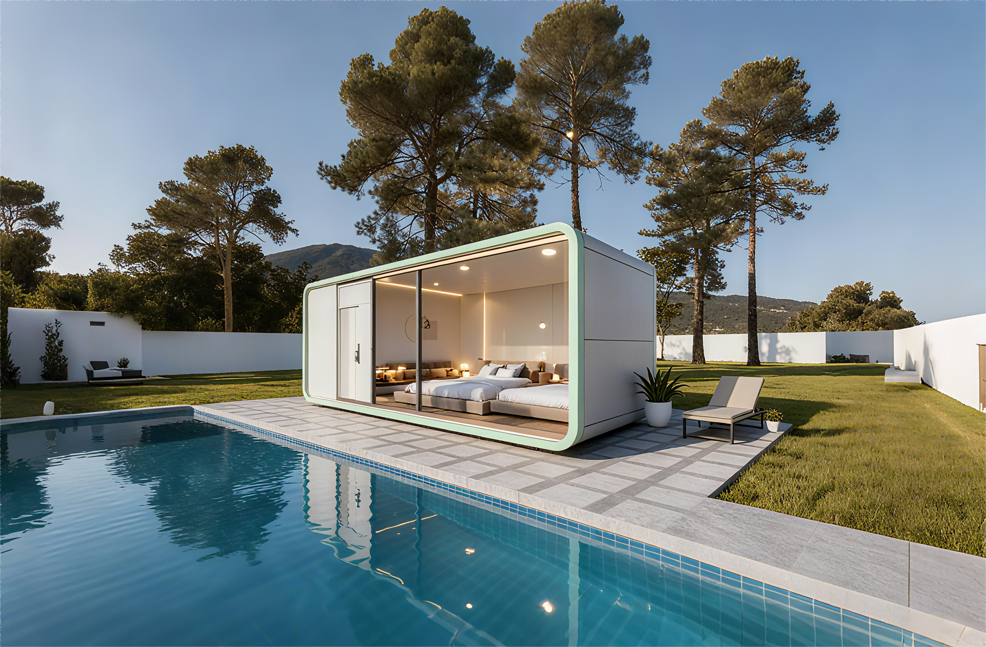 Apple Capsule MINI modular capsule house for hospitality use
