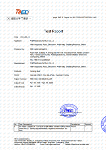 Test Report‑Office work chair safety test