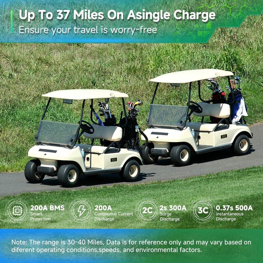 72V 105Ah golf cart battery
